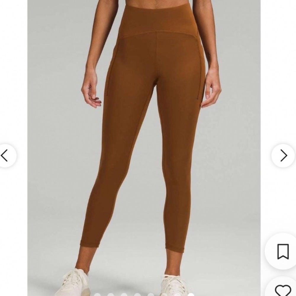 Lululemon | Women's 25" Copper Brown Align Power Thru High Rise Leggings, Size 2